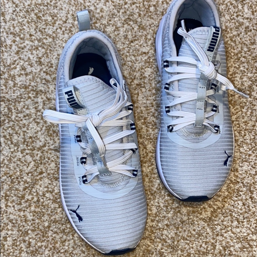 Puma Light Gray Athletic Sneakers Women 7.5 - Picture 8 of 14